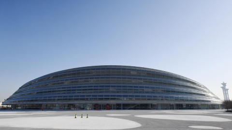 ②⓪②⑥冰丝带展新姿 冬奥标志性场馆华彩完工