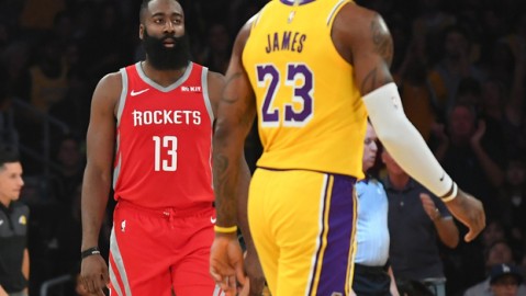 标题：湖人火箭季后赛首轮定档：詹杜对决引爆西部（30字）